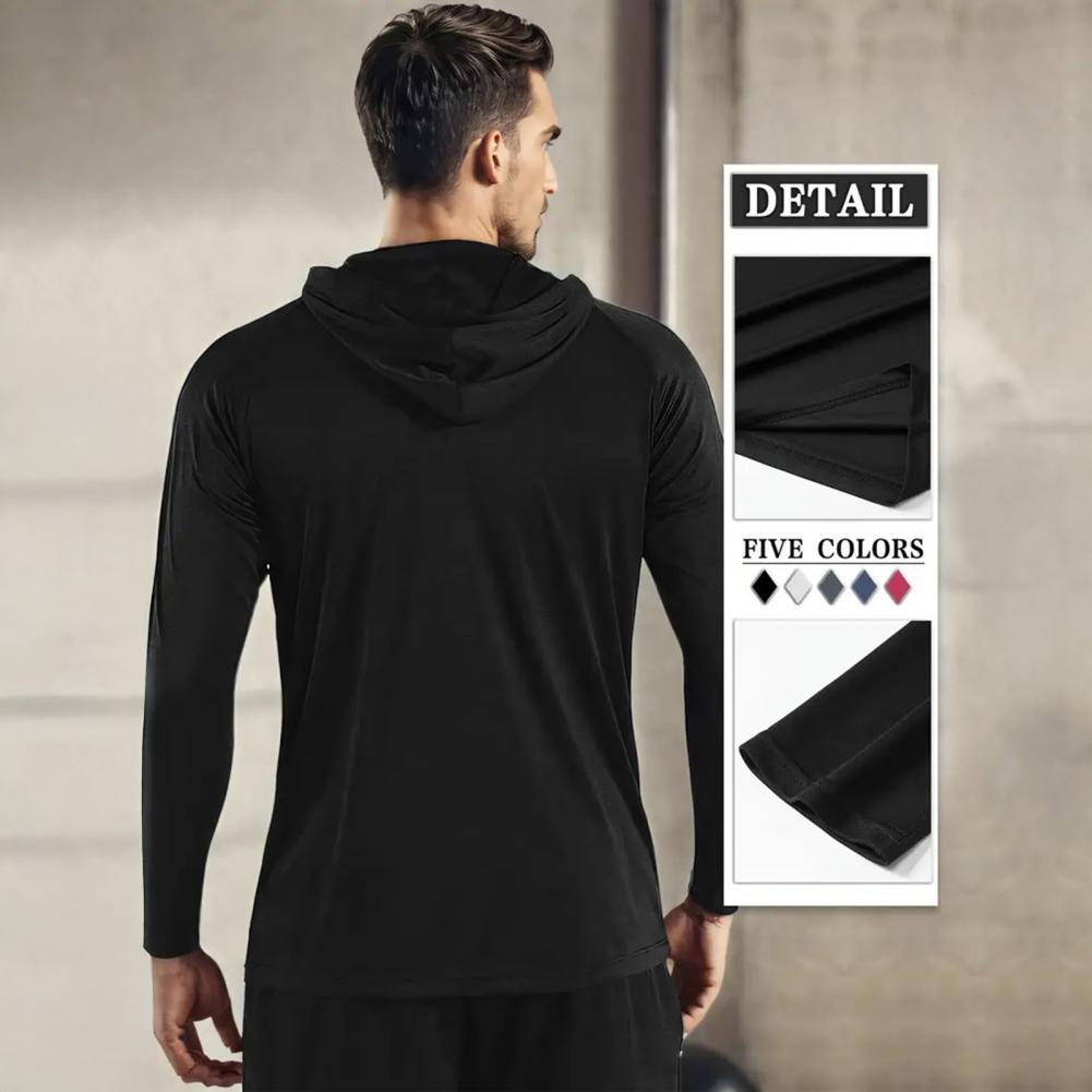 تي شيرت رجالي بقلنسوة بأكمام ط - مراجعة Outdoor Sport Hoodie وسعره